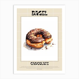 Chocolate Bagel 3 Art Print