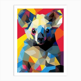 Koala Abstract Pop Art 2 Art Print