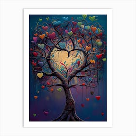 Heart Tree Art Print