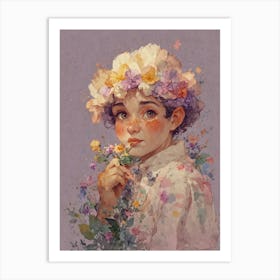 Flower Girl 2 Art Print