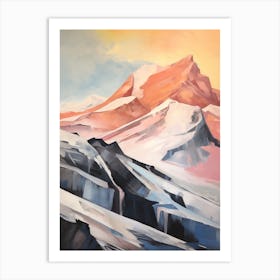 Vinson Massif Antarctica 4 Mountain Painting Art Print