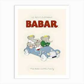 Babar Meet Babar And His Family Art Print