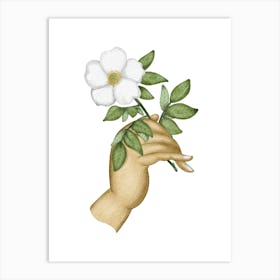 For you white rose Art Print