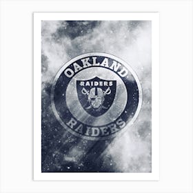 Oakland Raiders Football Art Print