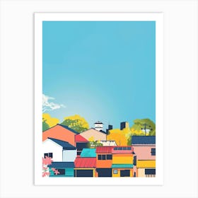 Osaka Japan 1 Colourful Illustration Art Print