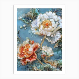 Chinese Flower Painting 28 Art Print