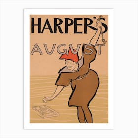 Harper's August, Edward Penfield 2 Art Print