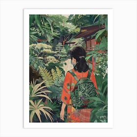 In The Garden Ginkaku Ji Temple Gardens Japan 5 Art Print