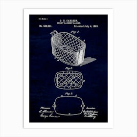 Split Laundry Basket 1893 Art Print