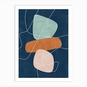 Abstract Shapes and Lines No.2 Art Print