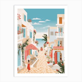 Hammamet Tunisia 1 Illustration Art Print