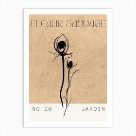 Fleur Sauvage No 20 Jardin Art Print