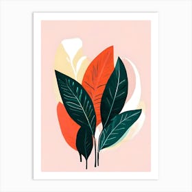 Abstract Leaves 5 Art Print