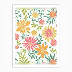 Floral Pattern 5 Art Print