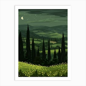 Landscape Of Tuscany 1 Art Print