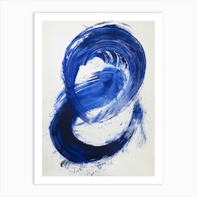 Blue Swirl 1 Art Print