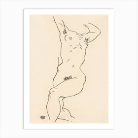 Naked Woman; Torso of a Nude (1918), Egon Schiele Art Print