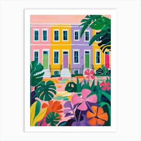 Colourful Houses 1 Art Print