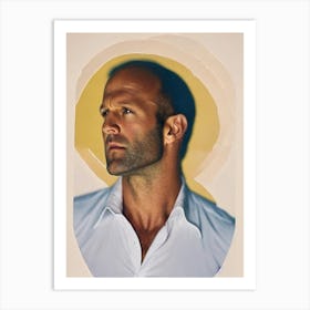 Jason Statham Retro Collage Movies Art Print