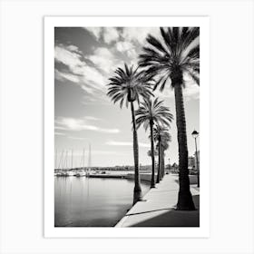 Palma De Mallorca, Spain, Mediterranean Black And White Photography Analogue 3 Art Print