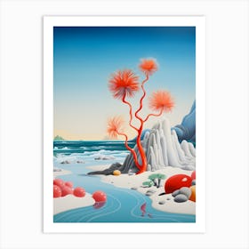 "Ocean's Tapestry: Swirling Seaweed Symphony" Art Print