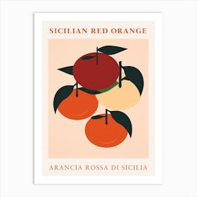 Sicilian Red Orange Art Print