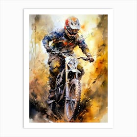 Dirt Bike Rider sport Art Print