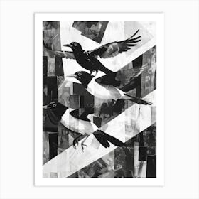 Magpies Art Print