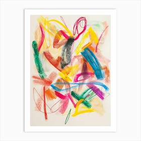 Abstract Brushstrokes 43 Art Print