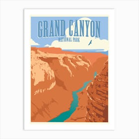 Grand Canyon National Park Travel Poster Art Print