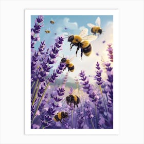 Meliponini Bee Storybook Illustrations 10 Art Print