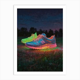 Glow In The Dark Shoes Art Print