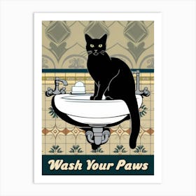 Wash Your Paws 17 Art Print