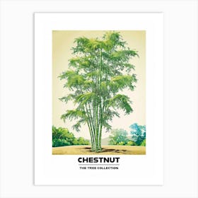 Chestnut Tree Storybook Illustration 1 Poster Art Print