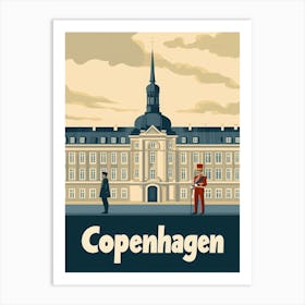 Aihrgdesign A Classic 1960s Travel Poster For Copenhagen Art Print