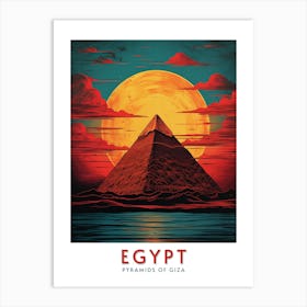 Pyramids Of Giza Art Print