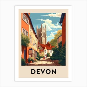 Vintage Travel Poster Devon 9 Art Print