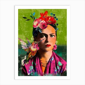 Frida Collage Art Print