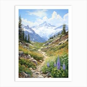 Trail To The Mountains Art Print