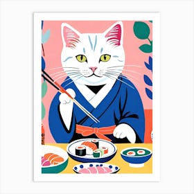 Japanese Cat 1 Art Print