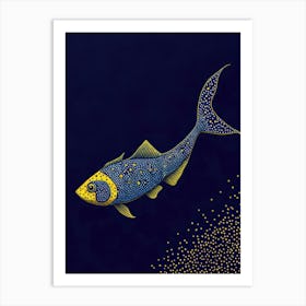 Blue Fish Art Print