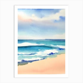 Coogee Beach 4, Australia Watercolour Art Print