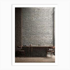 Room With A Brick Wall Art Print