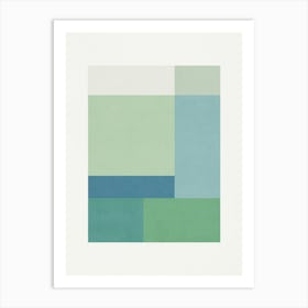 ABSTRACT MINIMALIST GEOMETRY - AG 01 Art Print