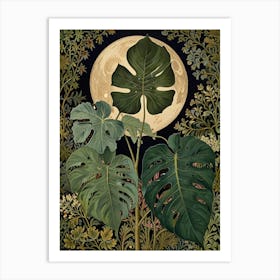 William Morris Monster Leaves And Moon Art Print