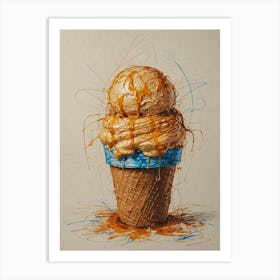 Ice Cream Cone 83 Art Print