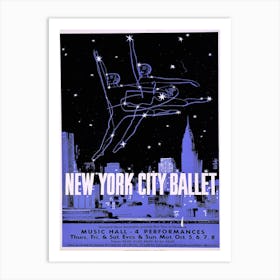 New York City Ballet Poster Art Print