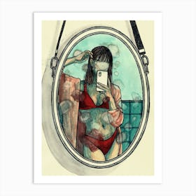 Bathroom Selfie Art Print