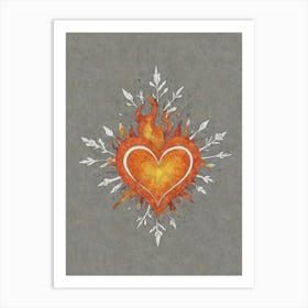 Heart Of Fire 6 Art Print