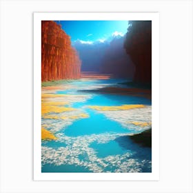 River In The Desert Art Print